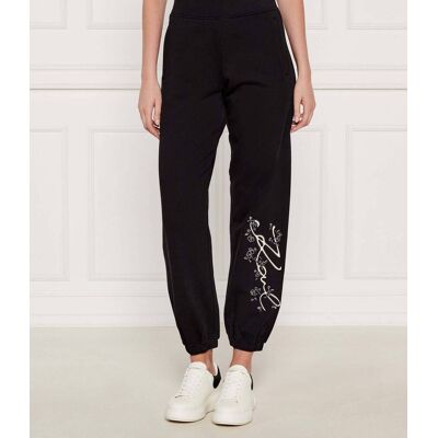Karl Lagerfeld Spodnie dresowe Orchid Regular Fit czarny L Karl Lagerfeld Spodnie dresowe Orchid Regular Fit czarny L