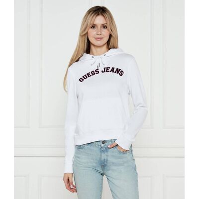 Guess Jeans Bluza COLLEGE Regular Fit biały XS Guess Jeans Bluza COLLEGE Regular Fit biały XS