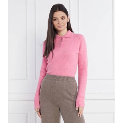 Samsøe Samsøe Wełniany sweter Regular Fit różowy XS Samsøe Samsøe Wełniany sweter Regular Fit różowy XS