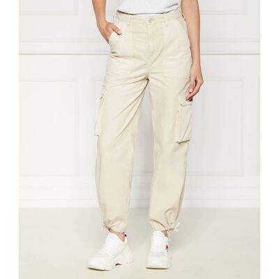 Tommy Jeans Spodnie cargo Claire Relaxed fit beżowy 26/30 Tommy Jeans Spodnie cargo Claire Relaxed fit beżowy 26/30