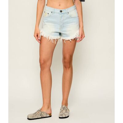 One Teaspoon Jeansowe Szorty Outlaws Loose fit mid waist błękitny 29 One Teaspoon Jeansowe Szorty Outlaws Loose fit mid waist błękitny 29