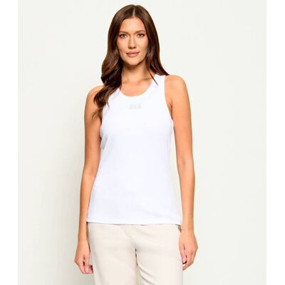 Liu Jo Top Regular Fit biały L Liu Jo Top Regular Fit biały L