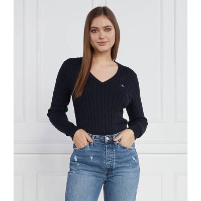 Gant Sweter Regular Fit granatowy S Gant Sweter Regular Fit granatowy S