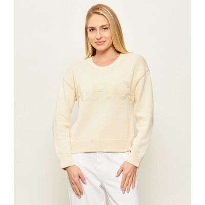 A.P.C. Sweter Tiago F Regular Fit kremowy M A.P.C. Sweter Tiago F Regular Fit kremowy M