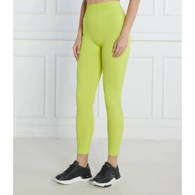 Guess ACTIVE Legginsy RIB SEAMLESS Slim Fit żółty M/L Guess ACTIVE Legginsy RIB SEAMLESS Slim Fit żółty M/L