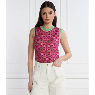 Pinko Kamizelka Slim Fit różowy M Pinko Kamizelka Slim Fit różowy M
