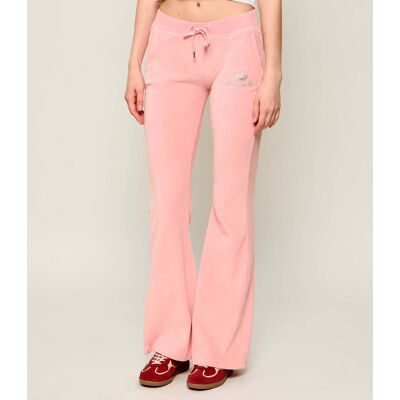 Sporty&Rich; Spodnie dresowe Sporty & Rich x Juicy Couture flare fit różowy XS Sporty&Rich; Spodnie dresowe Sporty & Rich x Juicy Couture flare fit różowy XS