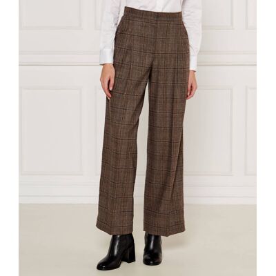 Ba&sh; Spodnie CADWIN flare fit z dodatkiem wełny brązowy 42 Ba&sh; Spodnie CADWIN flare fit z dodatkiem wełny brązowy 42