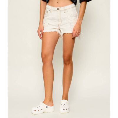 One Teaspoon Jeansowe Szorty Truckers Loose fit mid waist ecru 30 One Teaspoon Jeansowe Szorty Truckers Loose fit mid waist ecru 30