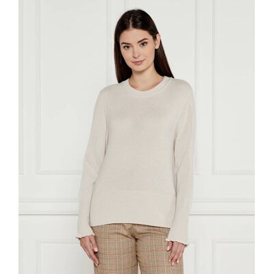 Marc Cain Kaszmirowy sweter Loose fit kremowy 36 Marc Cain Kaszmirowy sweter Loose fit kremowy 36