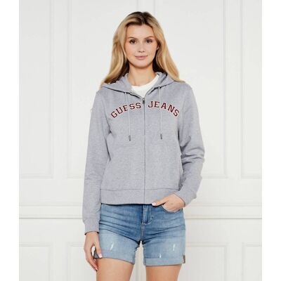 Guess Jeans Bluza COLLEGE Regular Fit szary XS Guess Jeans Bluza COLLEGE Regular Fit szary XS