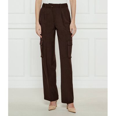 Guess Spodnie cargo MATEA PERFECT Regular Fit brązowy XS Guess Spodnie cargo MATEA PERFECT Regular Fit brązowy XS