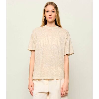 Anine Bing T-shirt Cade Relaxed fit beżowy XS Anine Bing T-shirt Cade Relaxed fit beżowy XS