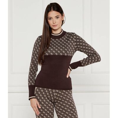 Guess Półgolf Slim Fit brązowy XL Guess Półgolf Slim Fit brązowy XL
