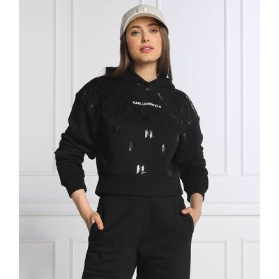 Karl Lagerfeld Bluza MONOGRAM Regular Fit czarny XL Karl Lagerfeld Bluza MONOGRAM Regular Fit czarny XL