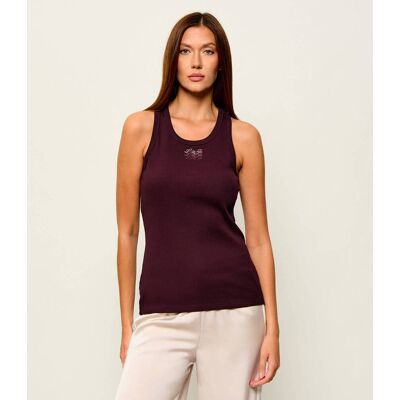 Liu Jo Top Regular Fit bordowy L Liu Jo Top Regular Fit bordowy L