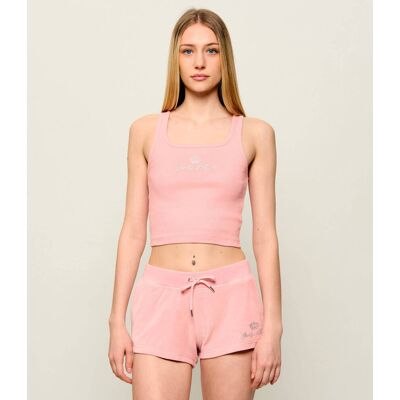 Sporty&Rich; Top Juicy Crown Sporty & Rich x Juicy Couture Cropped Fit różowy XS Sporty&Rich; Top Juicy Crown Sporty & Rich x Juicy Couture Cropped Fit różowy XS