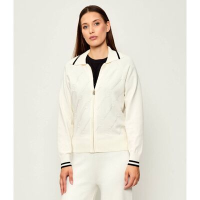 Liu Jo Sport Sweter Regular Fit ecru S Liu Jo Sport Sweter Regular Fit ecru S