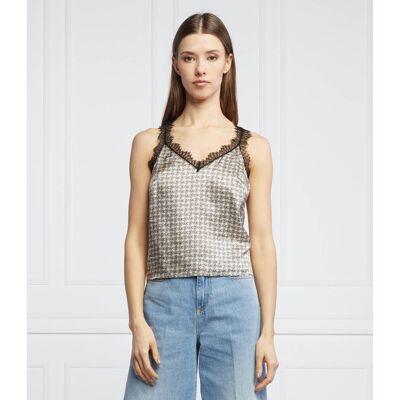 Pinko Top VOGHERA Regular Fit beżowy 34 Pinko Top VOGHERA Regular Fit beżowy 34