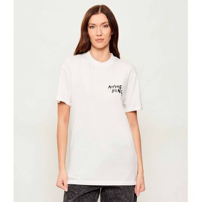 Anine Bing T-shirt WALKER Oversize fit ecru XS Anine Bing T-shirt WALKER Oversize fit ecru XS
