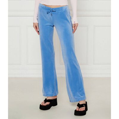Juicy Couture Spodnie dresowe CHRISTINE flare fit low rise niebieski XL Juicy Couture Spodnie dresowe CHRISTINE flare fit low rise niebieski XL