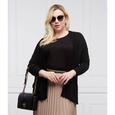 Persona by Marina Rinaldi Kardigan MENTA Plus size Relaxed fit czarny 50/52 Persona by Marina Rinaldi Kardigan MENTA Plus size Relaxed fit czarny 50/52