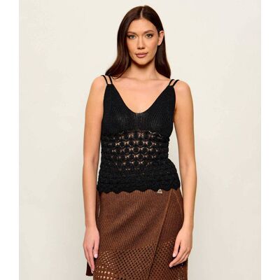 AKEP Top Regular Fit czarny M AKEP Top Regular Fit czarny M
