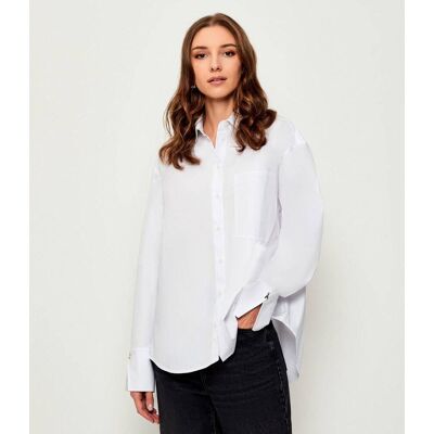 Patrizia Pepe Koszula Relaxed fit biały 34 Patrizia Pepe Koszula Relaxed fit biały 34