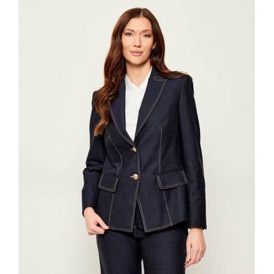 Marc Cain Jeansowa marynarka Slim Fit granatowy 36 Marc Cain Jeansowa marynarka Slim Fit granatowy 36
