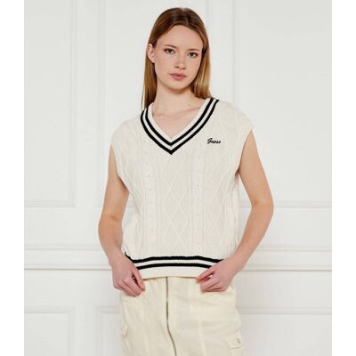 Guess ACTIVE Kamizelka Regular Fit beżowy XL Guess ACTIVE Kamizelka Regular Fit beżowy XL