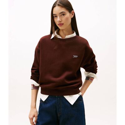 Tommy Jeans Bluza SILVER SCRIPT Relaxed fit bordowy L Tommy Jeans Bluza SILVER SCRIPT Relaxed fit bordowy L