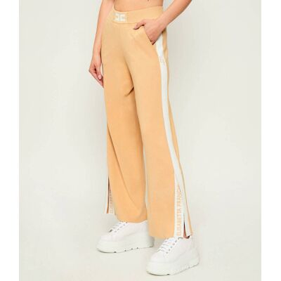 Elisabetta Franchi Spodnie dzianinowe Loose fit beżowy 44 Elisabetta Franchi Spodnie dzianinowe Loose fit beżowy 44