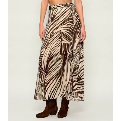 Guess Spódnica NEW ROMANA brązowy XL Guess Spódnica NEW ROMANA brązowy XL