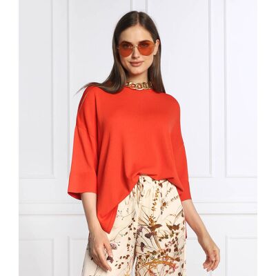 RIANI Sweter Relaxed fit pomarańczowy 42 RIANI Sweter Relaxed fit pomarańczowy 42