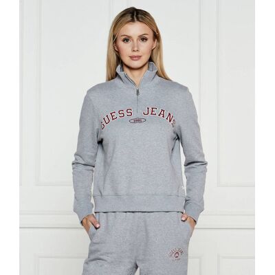 Guess Jeans Bluza Regular Fit szary XS Guess Jeans Bluza Regular Fit szary XS