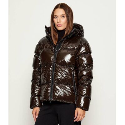 Bogner Fire + Ice Puchowa kurtka z szelkami VALLY-D Regular Fit brązowy 36 Bogner Fire + Ice Puchowa kurtka z szelkami VALLY-D Regular Fit brązowy 36