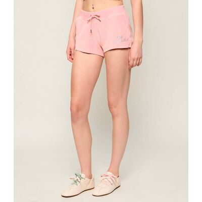 Sporty&Rich; Szorty Sporty & Rich x Juicy Couture Regular Fit różowy S Sporty&Rich; Szorty Sporty & Rich x Juicy Couture Regular Fit różowy S