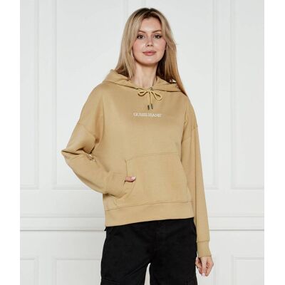 Guess Jeans Bluza EMBRO Oversize fit beżowy L Guess Jeans Bluza EMBRO Oversize fit beżowy L