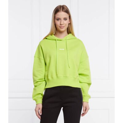 MSGM Bluza Cropped Fit limonkowy L MSGM Bluza Cropped Fit limonkowy L