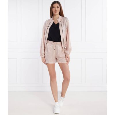 Liu Jo Sport Spodnie dresowe 2w1 Relaxed fit pudrowy róż M Liu Jo Sport Spodnie dresowe 2w1 Relaxed fit pudrowy róż M