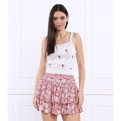 Pepe Jeans London Top FLORA Cropped Fit biały M Pepe Jeans London Top FLORA Cropped Fit biały M