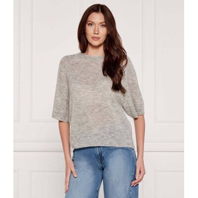Marc Cain Wełniany sweter Loose fit szary 40 Marc Cain Wełniany sweter Loose fit szary 40