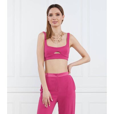 Patrizia Pepe Top Slim Fit różowy 34 Patrizia Pepe Top Slim Fit różowy 34