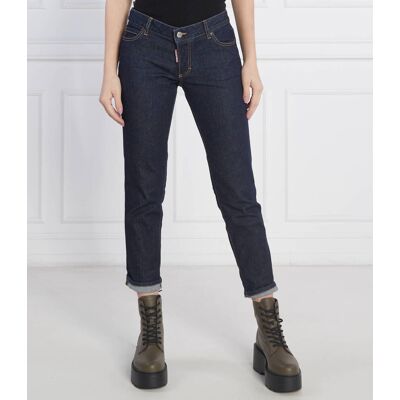 Dsquared2 Jeansy B-Icon Jennifer Crop Slim Fit granatowy 34 Dsquared2 Jeansy B-Icon Jennifer Crop Slim Fit granatowy 34