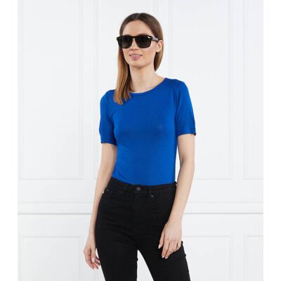 Calvin Klein T-shirt MODAL SILK CREW NECK TOP SS Slim Fit chabrowy M Calvin Klein T-shirt MODAL SILK CREW NECK TOP SS Slim Fit chabrowy M