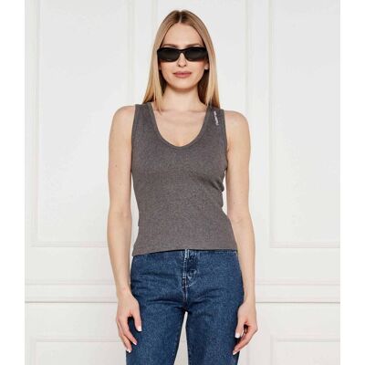 Karl Lagerfeld Top Slim Fit szary M Karl Lagerfeld Top Slim Fit szary M