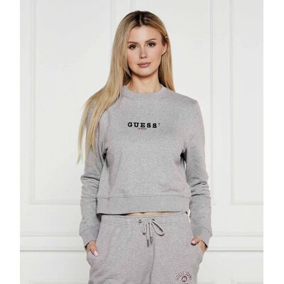 Guess Jeans Bluza Cropped Fit szary L Guess Jeans Bluza Cropped Fit szary L