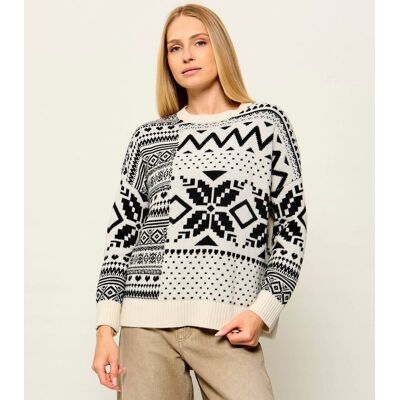 Weekend MaxMara Wełniany sweter Wkdpavidi Relaxed fit biały M Weekend MaxMara Wełniany sweter Wkdpavidi Relaxed fit biały M