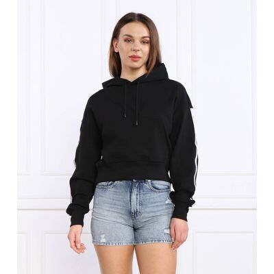 HUGO Bluza Defira Cropped Fit czarny L HUGO Bluza Defira Cropped Fit czarny L