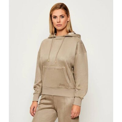 Guess Bluza Relaxed fit beżowy XS Guess Bluza Relaxed fit beżowy XS